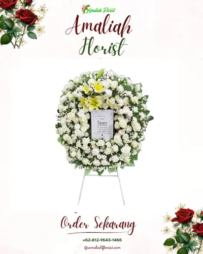 Krans Bunga Duka Cita di Ujunggede